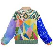 Charger l&#39;image dans la galerie, Veste zippée double pour femme MWL523 personnalisée avec prénom motif texte (conception multi-images)
