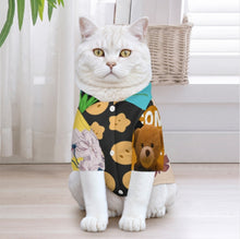 Charger l&#39;image dans la galerie, Vêtements pour animaux de compagnie chemise LM027 pour chats et chiens pour la maison plage bord de mer personnalisée avec prénom motif texte (conception multi-images)
