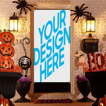 Charger l&#39;image dans la galerie, Bannière décorative pour rideau de porte (verticale) personnalisée avec prénom motif texte
