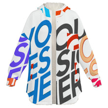 Charger l'image dans la galerie, Sweat à capuche double couche en peluche pour femme MWL507 personnalisée avec prénom motif texte (conception multi-images)
