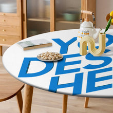 Charger l&#39;image dans la galerie, Nappe ovale imperméable en toile cirée JJ05191097 personnalisée avec prénom motif texte
