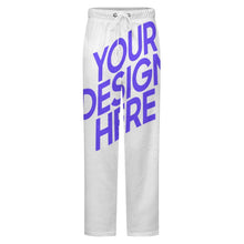 Charger l&#39;image dans la galerie, Pantalon de pyjama ample en peluche pour femme LM218 (motifs différents devant et derrière) personnalisé avec photo texte prénom
