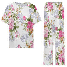 Charger l'image dans la galerie, Ensemble Pyjama Femme Personnalisé Manches Courtes et Pantalon
