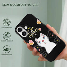 Charger l'image dans la galerie, Mobile Phone Case for Apple IPhone 18 Cat, Heart, Elegance
