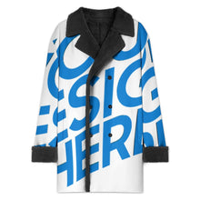 Charger l&#39;image dans la galerie, Trench-coat croisé pour homme avec col tailleur MWL510 personnalisée avec prénom motif texte
