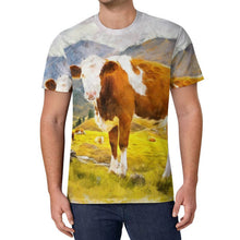 Charger l'image dans la galerie, T-Shirt Personnalisé Photo Homme | Impression Intégrale Soie de Glace
