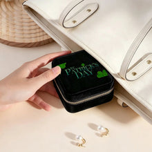 Charger l'image dans la galerie, Coffret à Bijoux Carré en Velours avec Miroir Personnalisable
