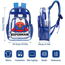 Charger l'image dans la galerie, Sac à Dos Transparent PVC avec Poche Filet — Personnalisable par Impression UV
