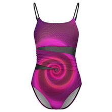 Charger l'image dans la galerie, Maillot de Bain 1 Pièce Femme Personnalisé Col Carré et Maille
