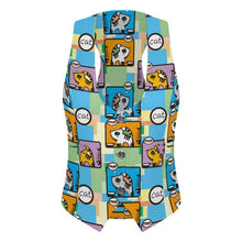 Charger l'image dans la galerie, Gilet Sans Manches Femme Col V Personnalisable Style Tailleur
