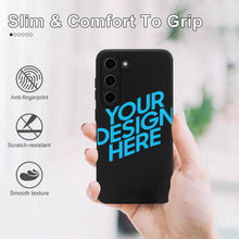 Charger l&#39;image dans la galerie, Coque de protection pour téléphone portable en TPU Samsung S23 personnalisé avec photo texte prénom
