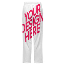Charger l&#39;image dans la galerie, Pantalon de pyjama ample en peluche pour homme LM217 (différents motifs devant et derrière) personnalisé avec photo texte prénom
