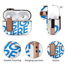 Charger l&#39;image dans la galerie, Étui pour Apple AirPods Pro 2 (boucle électrolytique) entièrement imprimé personnalisé avec photo texte prénom
