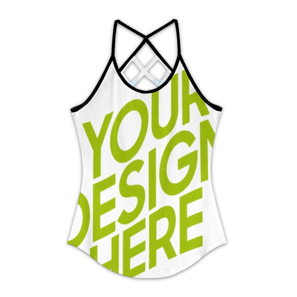 Débardeur femme TXLD dos losange creux gilet ZTJJ personnalisée avec prénom motif texte (conception multi-images)
