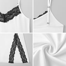 Charger l'image dans la galerie, Nuisette personnalisable à bretelles avec dentelle
