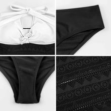Charger l'image dans la galerie, Bikini Personnalisé Col Halter Impression Thermique - Réglable
