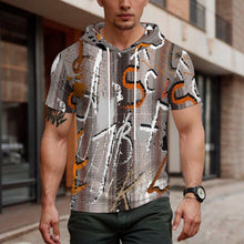 Charger l'image dans la galerie, Sweat à Capuche Manches Mi-Longues en Tissu Texturé Poisson avec Impression Personnalisée
