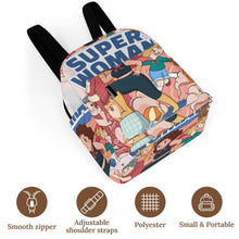 Charger l'image dans la galerie, Mini Sac à Dos Femme Personnalisé en Toile Oxford Déperlante
