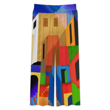 Charger l'image dans la galerie, Pantalon Large Femme Taille Haute Smockée — Personnalisable par Impression

