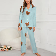 Charger l&#39;image dans la galerie, Ensemble Pyjama Personnalisé Femme | Style Col Cubain &amp; Photo
