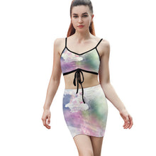Charger l'image dans la galerie, Ensemble Deux-Pièces Personnalisé | Caraco &amp; Jupe Taille Haute Impression Sublimation
