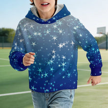 Charger l'image dans la galerie, Raglan Sleeve Hoodie Stars, Blue, Gradients
