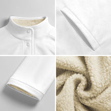 Charger l&#39;image dans la galerie, Chemises décontracté en polaire à col montant MWL505 pour femme personnalisée avec prénom motif texte
