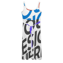 Charger l&#39;image dans la galerie, Robe sans manches femme LYQ121 personnalisée avec prénom motif texte (conception multi-images)
