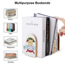 Charger l&#39;image dans la galerie, Mettez de l&#39;Ordre avec Style : Serre-Livres en Bois Personnalisés
