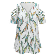 Charger l'image dans la galerie, Tunique Femme Épaules Dénudées &amp; Zip : Haut Chic pour Legging
