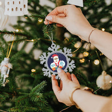 Charger l&#39;image dans la galerie, Ornement Flocon en Métal Personnalisé | Le Bijou de Votre Sapin
