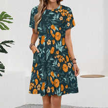 Charger l'image dans la galerie, Robe Courte Manches Courtes Personnalisable | Confort Imitation Coton
