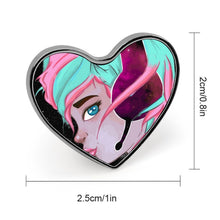 Charger l'image dans la galerie, Pin's Cœur Personnalisé en Métal | Broche Photo Romantique
