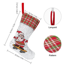 Charger l&#39;image dans la galerie, Chaussette de Noël Personnalisée | Magie des Paillettes Réversibles
