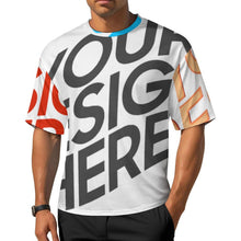 Charger l&#39;image dans la galerie, T-shirt ample pur coton épaules tombantes et manches mi-longues S28T personnalisé avec photo texte prénom
