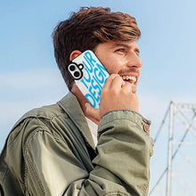 Charger l&#39;image dans la galerie, Étui de protection en cuir TPU pour iPhone 16 avec fonction support pour étui pliable personnalisée avec prénom motif texte
