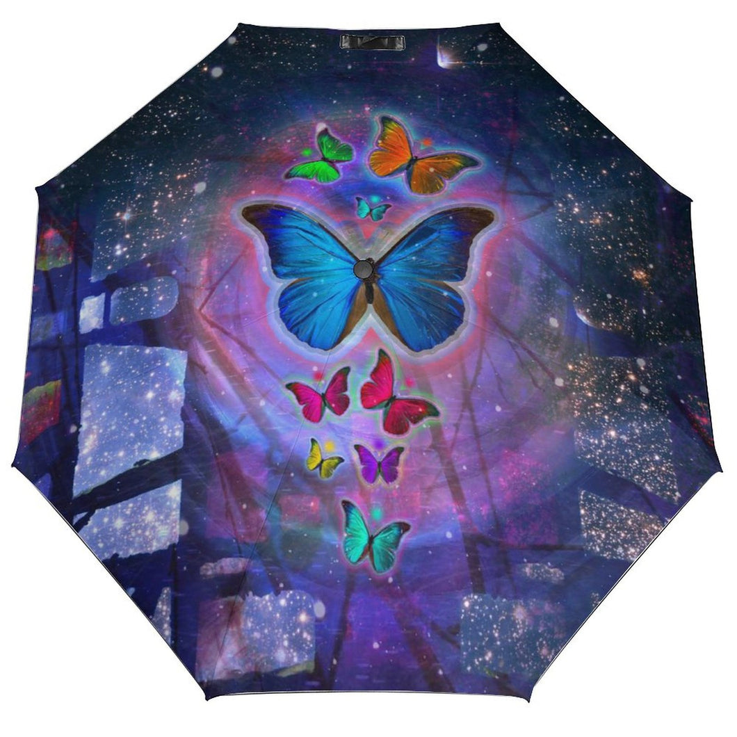 Parapluie Personnalisé Automatique Pliable | Anti-UV & Coupe-Vent