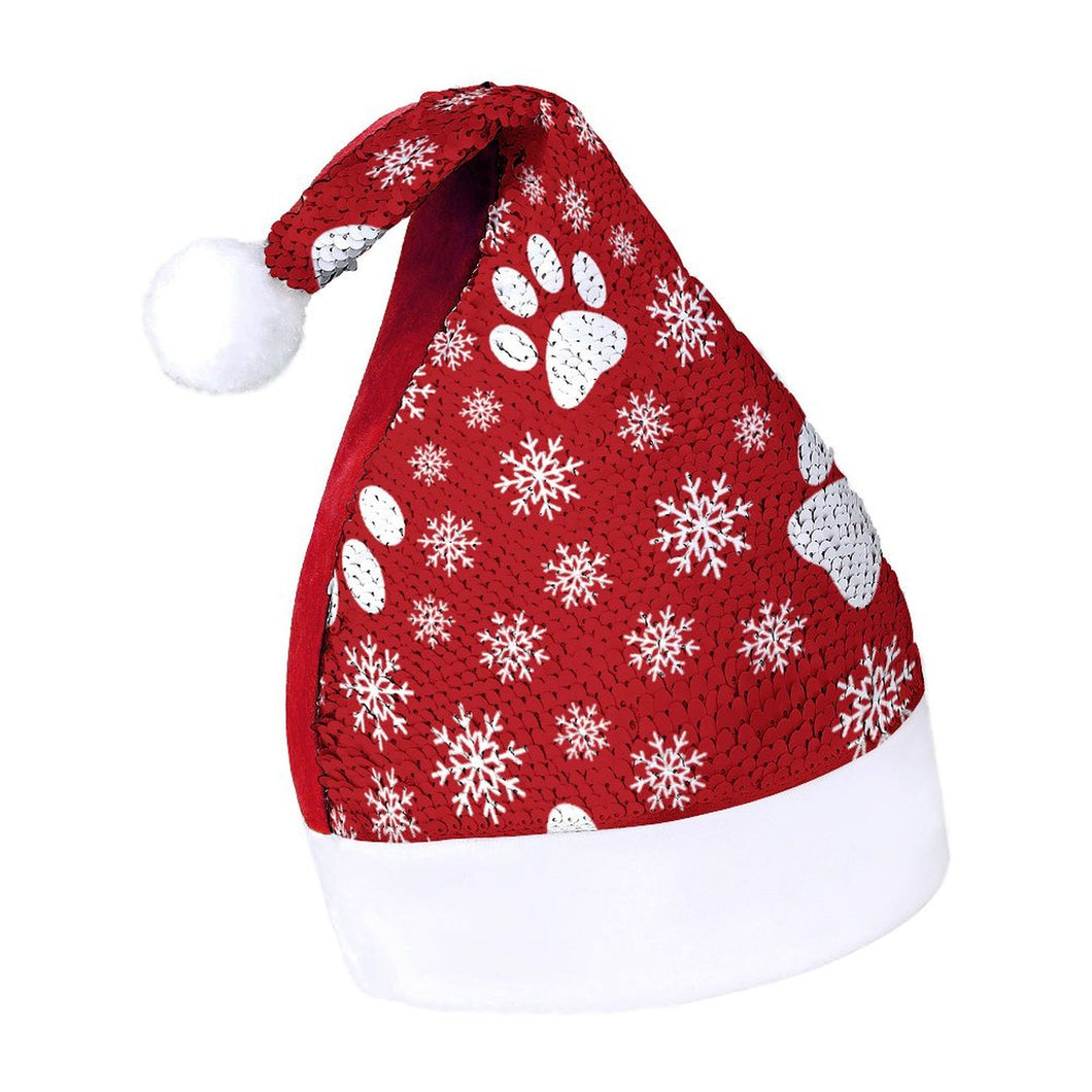 Bonnet de Noël Magique à Paillettes | Cachez Votre Photo !