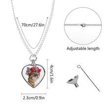 Charger l'image dans la galerie, Collier Commémoratif Personnalisé pour Animal | Pendentif Urne avec Photo
