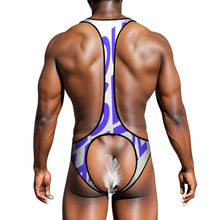 Charger l&#39;image dans la galerie, Sous-vêtement sexy une pièce pour homme SDSQQ001 personnalisée avec prénom motif texte (conception multi-images)
