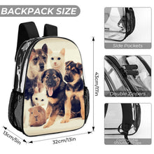 Charger l'image dans la galerie, Coffret 3 Sacs Transparents Personnalisables — Sac à Dos, Sac à Main et Pochette en PVC

