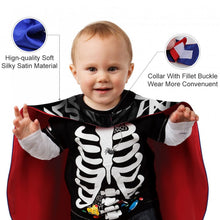 Charger l'image dans la galerie, Cape Halloween Personnalisée Satin - Costume Enfant &amp; Adulte (70cm)
