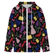 Charger l'image dans la galerie, Veste à capuche zippée femme personnalisable en tissu confort
