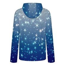 Charger l'image dans la galerie, Sunscreen Hooded Long Sleeved Jacket Stars, Blue, Gradients
