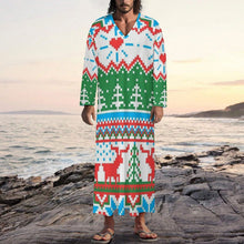 Charger l'image dans la galerie, Robe Longue Style Oriental Personnalisable | Col V Manches Longues

