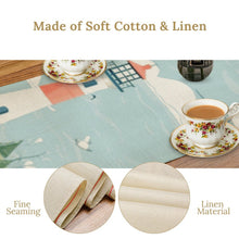 Charger l&#39;image dans la galerie, Chemin de Table Personnalisé Aspect Lin | Déco Chic avec Photo
