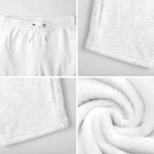 Charger l&#39;image dans la galerie, Pantalon de pyjama ample en peluche pour homme LM217 (différents motifs devant et derrière) personnalisé avec photo texte prénom
