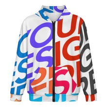 Charger l&#39;image dans la galerie, Sweat-shirt à capuche zippé pour adolescent LM516 personnalisée avec prénom motif texte (conception multi-images)
