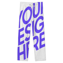 Charger l&#39;image dans la galerie, Pantalon de pyjama ample en peluche pour homme LM071 personnalisé avec photo texte prénom (conception une image)
