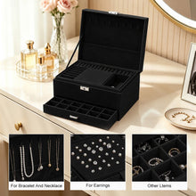 Charger l'image dans la galerie, Triple-layer Suede Jewelry Box St. Patrick's Day, Clover
